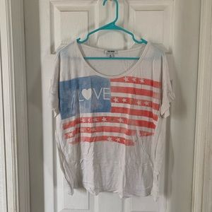 Old Navy flag shirt USA women’s XXL